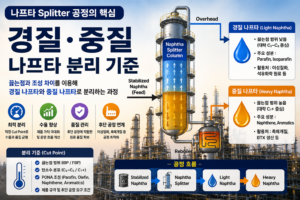 나프타 Splitter 공정에서 경질·중질 나프타를 분리하는 기준 1 나프타 Splitter 공정에서 경질·중질 나프타를 분리하는 기준 쎔네일
