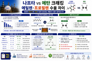 나프타와 에탄 크래킹의 에틸렌·프로필렌 수율 차이 1 나프타와 에탄 크래킹의 에틸렌·프로필렌 수율 차이 쎔네일